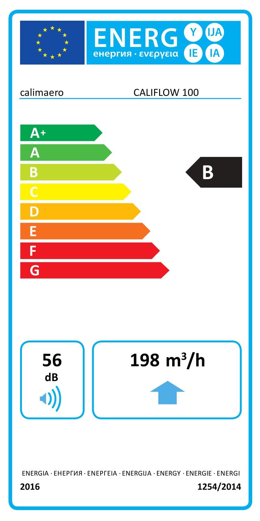 CALIFLOW Ventola Aspirazione 100mm Potente ventilatore in linea combinabile con filtro HEPA filtro a carboni attivi 3 stadi max. 198m³/h, 33Watt / 56dB / Jet-proof/Plastica