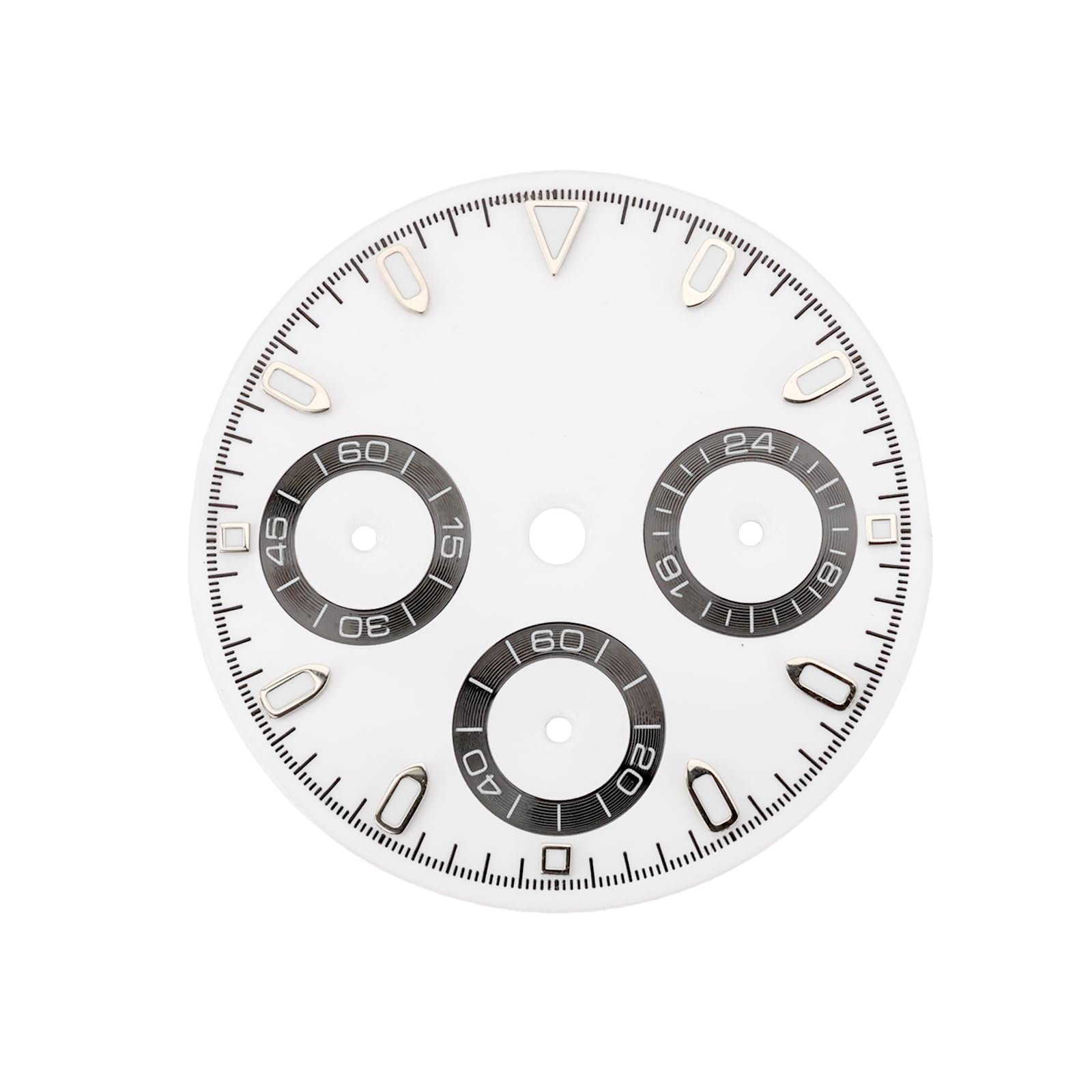 Vgol White 29.5Mm Watch Dial Date Accessory Compatible With Vk63 Quartz Watch Movement,