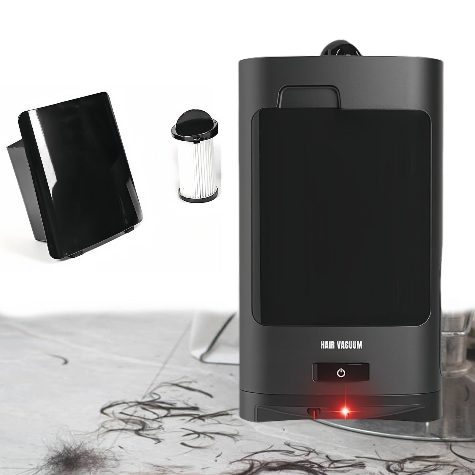 Aspiradora para Pelo De Mascotas, Aspiradora para Peluquería, Aspiradora Sin Contacto De 1400 W con Depósito De 2,7 L, Luz Led Y Filtro