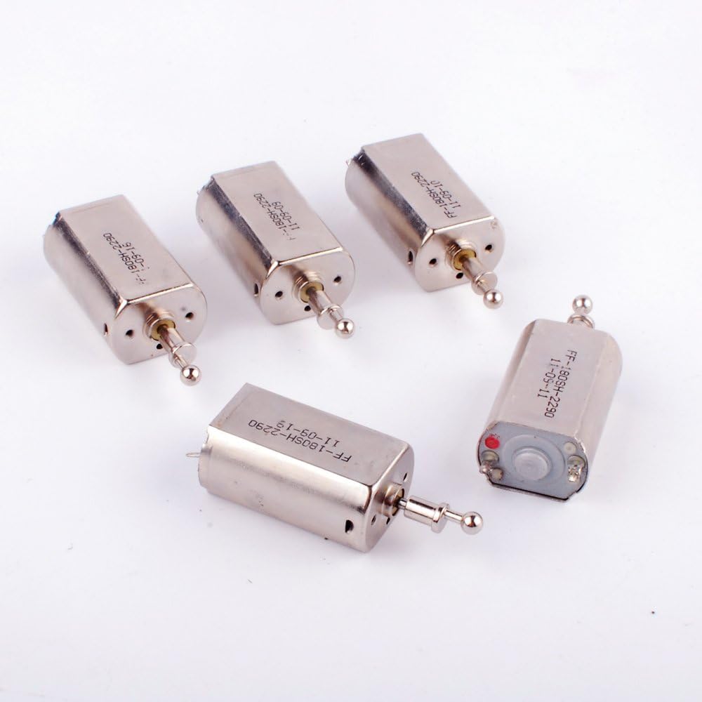 5 Pcs DC3.7V 180 Vibration Motor Strong Magnetic Silver Brush High Speed Strong Vibration for Razor