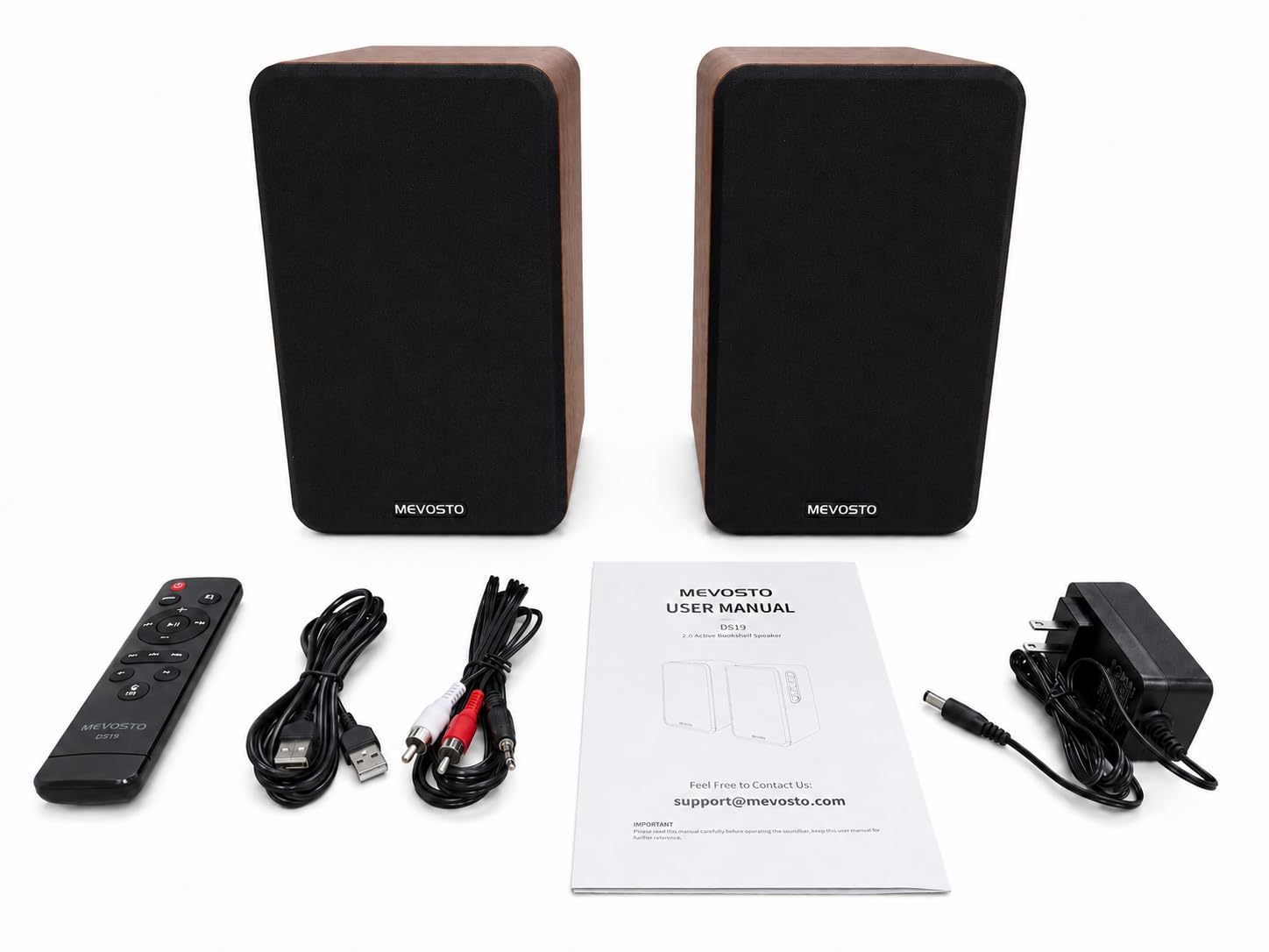 Altavoces Activos para estantería de 36 W RMS BT 5.4 inalámbrico con Altavoz de 5 Pulgadas, PC USB para Estudio de Graves y Agudos, Ajuste de Entrada