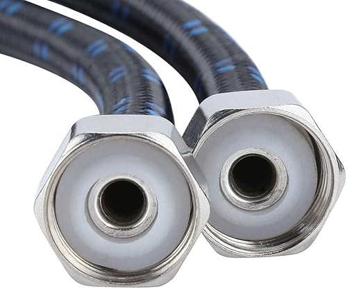 Miniatura 7 de Grifo de ducha con manguera de 47.2 in – Válvula de mezcla para lavabo de peluquería de ponche de peluquería o unidad de lavado a contracorriente