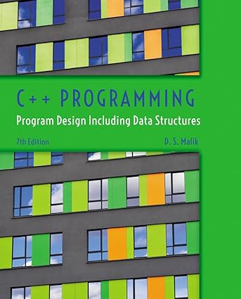 Amazon.com: C++ Programming: Program Design Including Data Structures ...
