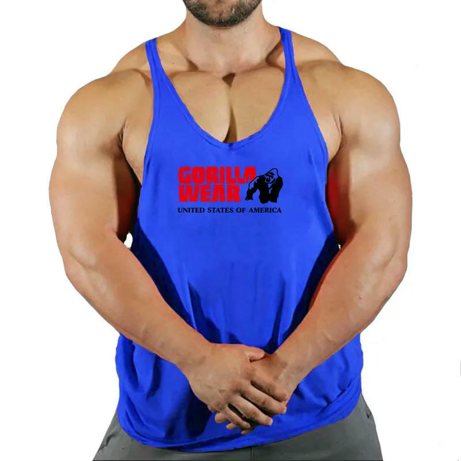 Fitness Kamizelka męska Gym Tank Top Odzież Lato Szybkoschnące American Basketball Sports Sleeveless T-shirty Fitness-Yellow White-M