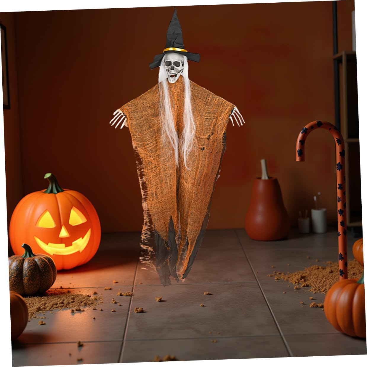 2pezzi Decorazioni Forma Di Scheletro Halloween Di Oggetti Di Scena Sospesi Stregata Patio e Giardino Decorazioni Per Feste Inquietanti Riutilizzabili
