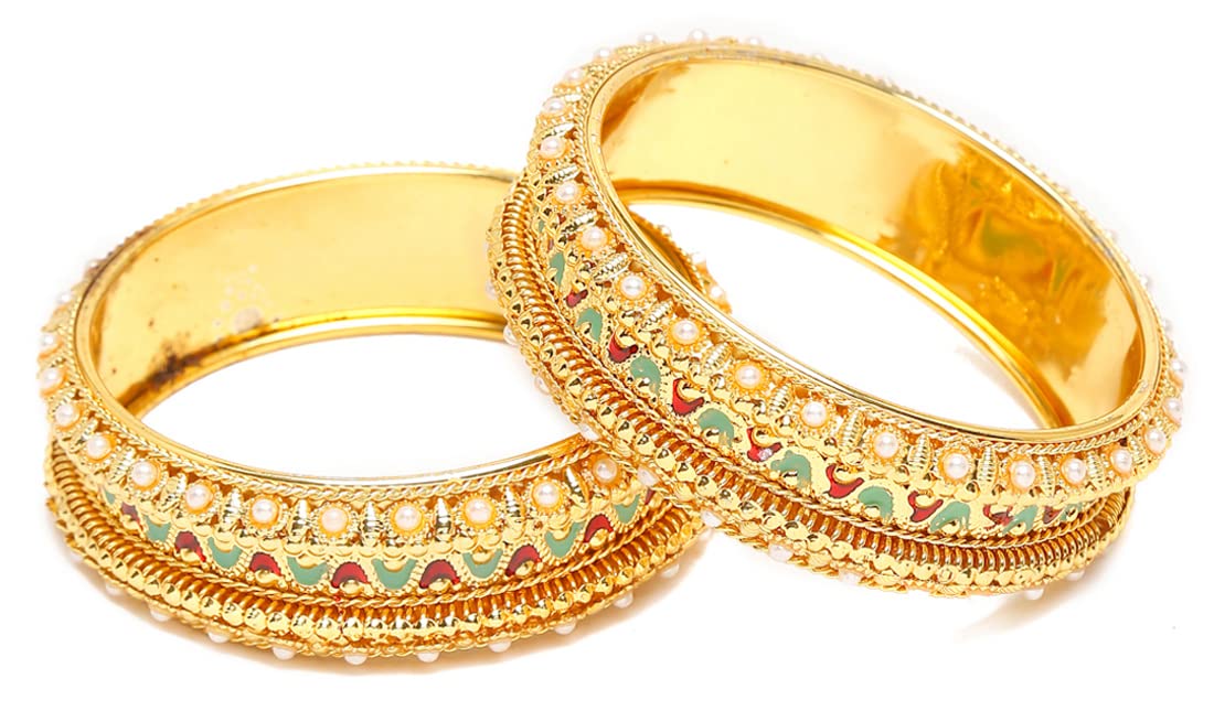 See full amazon price history chart for Shining Diva Fashion Latest Gold Plated Set of 2 Stylish Traditional Bangle for Women (11159b_2.8) Shining Diva Fashion Latest Gold Plated Set of 2 Stylish Traditional Bangle for Women (11159b_2.8) (B0B658YTDL) Amazon Price History, Amazon Price Tracker