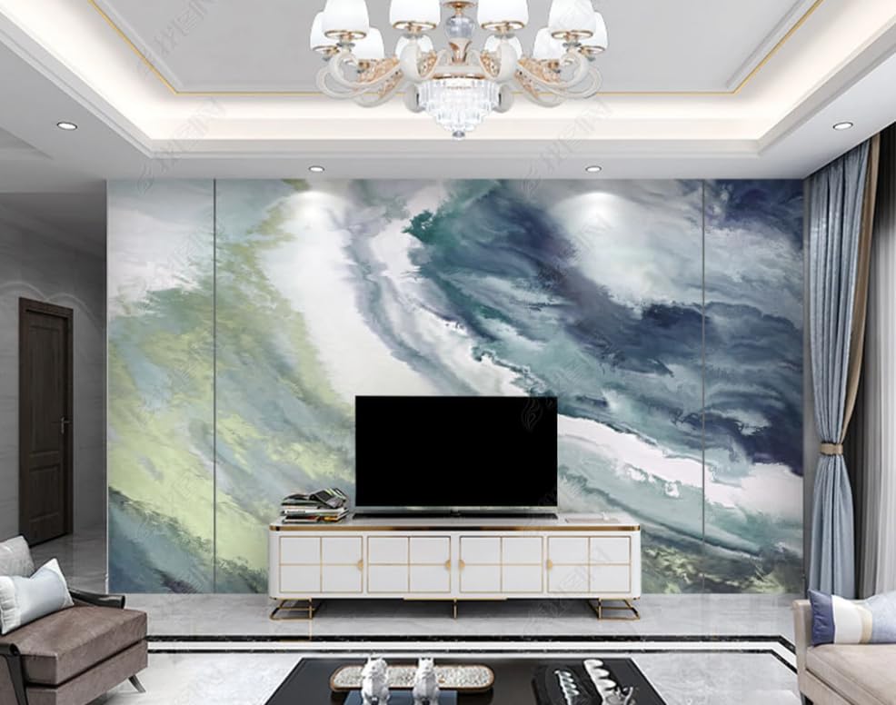 Papier peint intissé haut de gamme peinture abstraite moderne grand format 350x256cm
