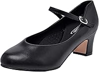 StelleAthletica Women's Character Dance Shoes - 1.5"/2" Ankle Strap Heels for Ballroom, Salsa, Tango, Flamenco, Latin