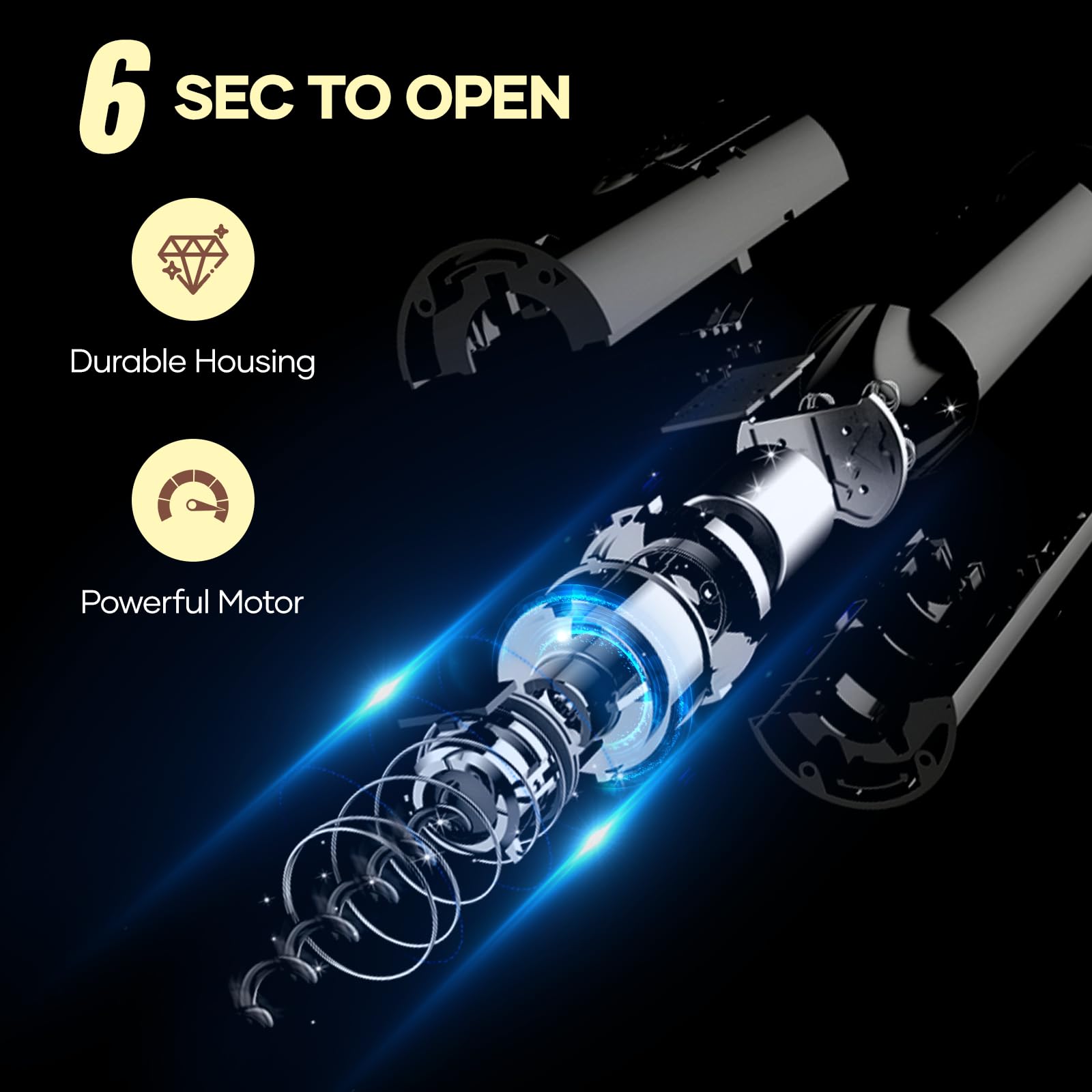 Cavatappi Elettrico Automatico 6-in-1, Apribottiglie per Vino con Tagliacapsule, Pompa a Vuoto e Versatoio, Ricaricabile USB