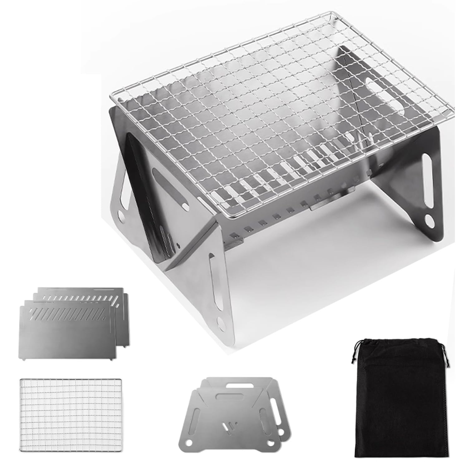 Amazon | バーベキューコンロ 一人用 簡易式 焚き火台 グリル