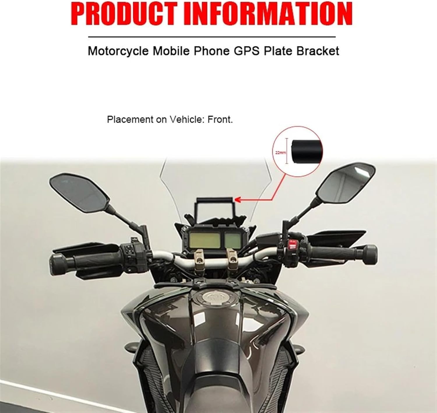 携帯電話ホルダー MT09用 トレーサー900用 FJ-09用 MT-09用 2016 2017用 GPSアルミ電話ナビゲーションマ