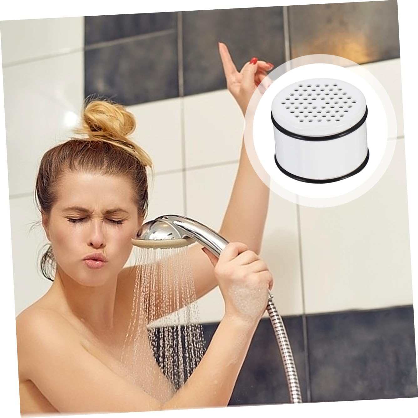 DOITOOL 2 Piezas Elemento De Filtro Purificador De Ducha Filtro De Ducha De Filtros De Agua Filtro De Ducha De Plástico Filtro Kn Cartucho De Tinta El Plastico Mano