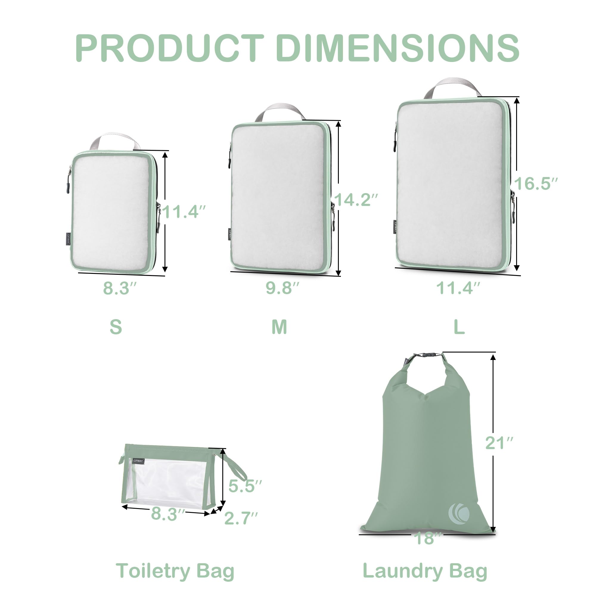 Set 8 Pezzi Organizer Valigia | Cubi Compressione Viaggio | Sacchetti Per Vestiti, Scarpe E Beauty - Foto 5