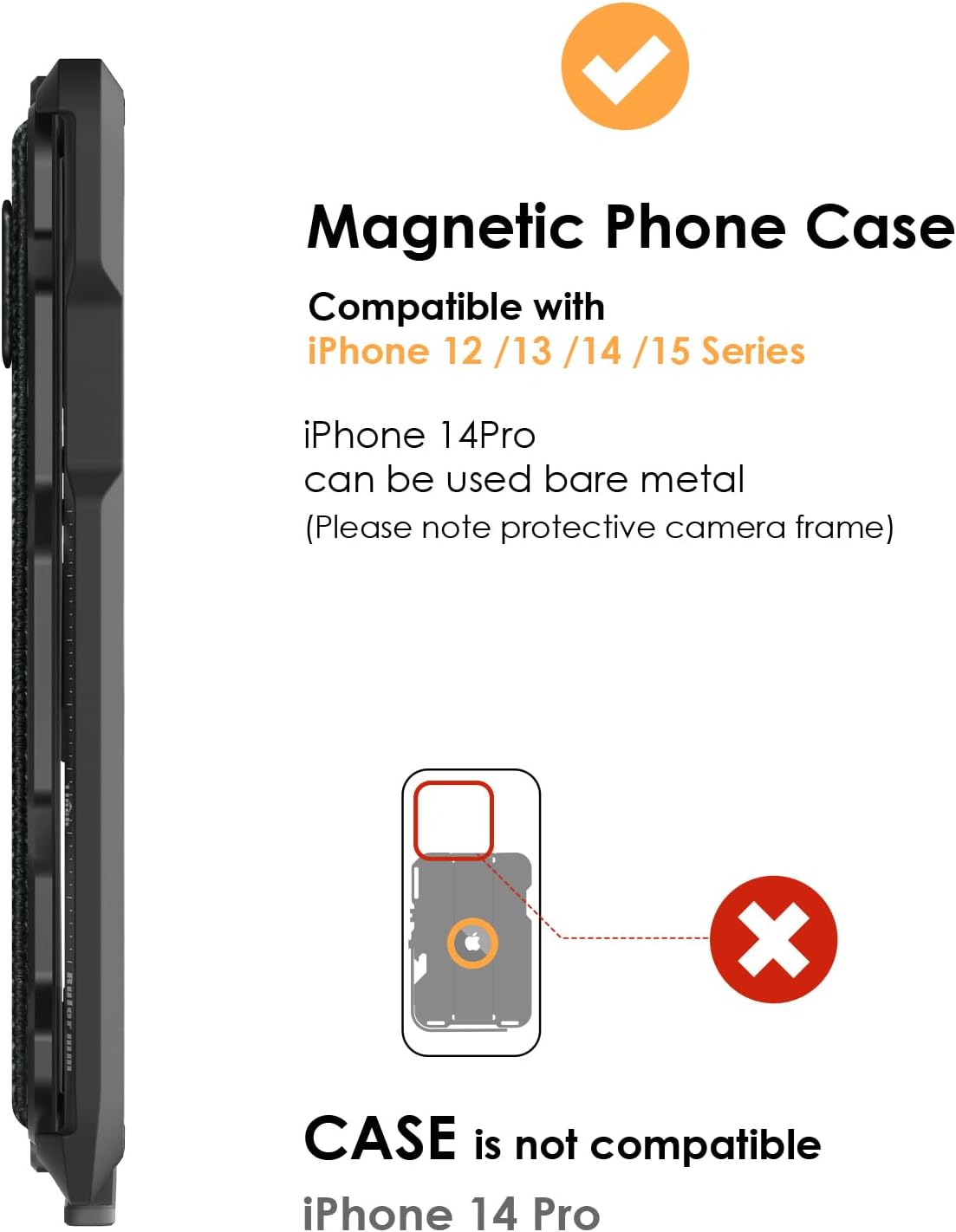 Aulumu G03 Transparently Magnetic Wallet Card Holder | Magnetic Wallet Compatible with MagSafe | Multi Function - Mobile Phone Stand/Grip | Bottle Opener | RFID Shielding Card - Translucent Grey