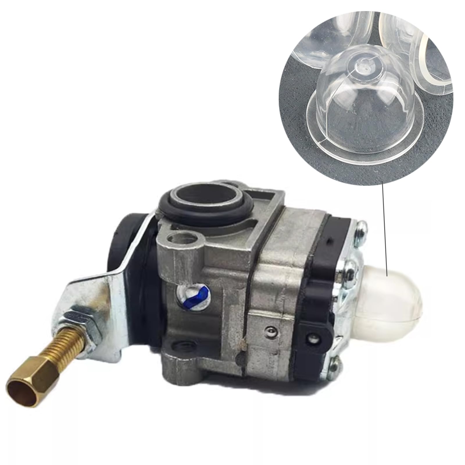 Pompe à essence débroussailleuse 19 mm 22 mm Primer Bulb Pump Blanc Transparent Carburateur Caterll 12 pièces