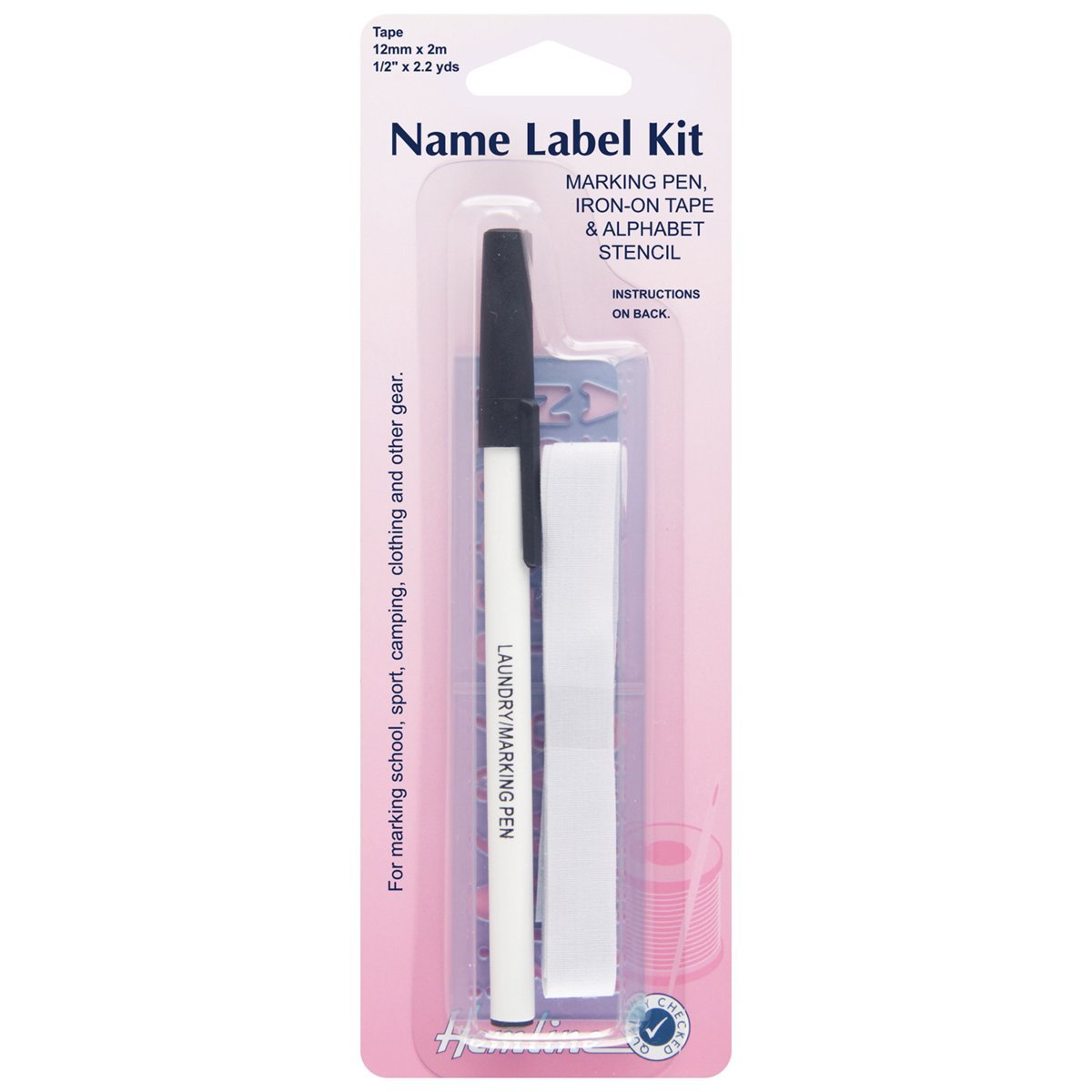 Hemline name label kit