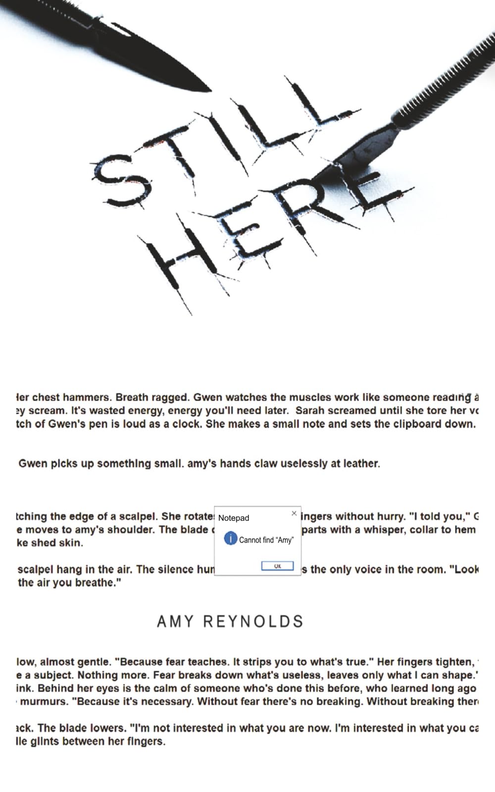 Still Here: Recovered Evidence: Subject 93 (The A. Me. Cycle)
