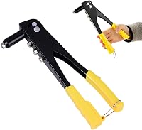 Helweet Kézi Popszegecs Fogó 4 Méretű Fejjel - Univerzális Szegecselő Pisztoly Autóipari, Hajózási, Fémipari Munkákhoz (2.4/3.2/4.0/4.8mm) 1