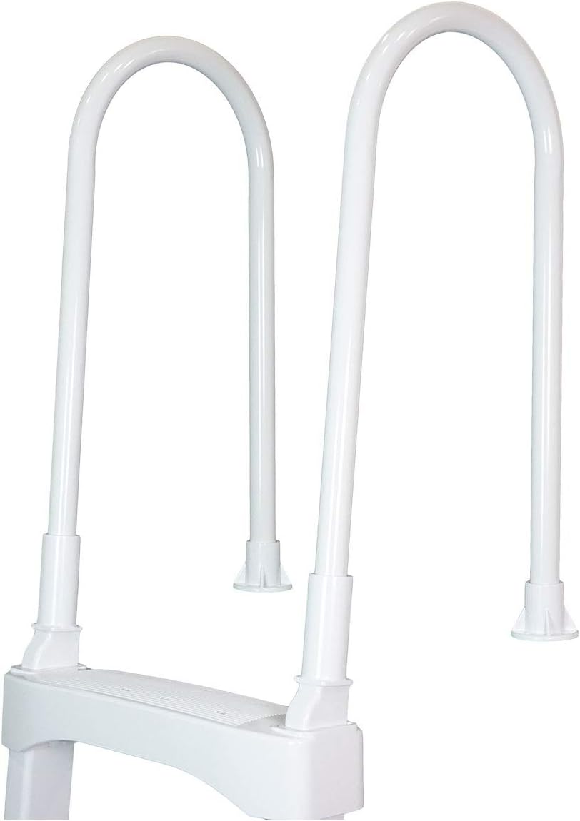 Vinyl Works 4 Step Ladder for 60 Inch Pool Walls w/Swimming Pool Ladder Mat