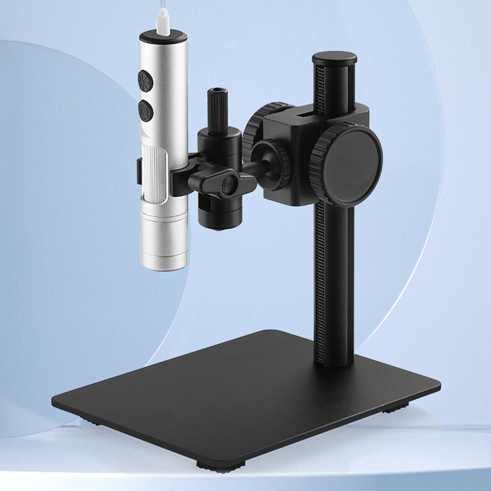Aramox Mikroskop Cyfrowy Ręczny Mikroskop USB 12 MP Stop Aluminium ABS Rozdzielczość 3840x3104 4 Diody LED Regulowany Zoom do Identyfikacji Chipów Inspekcja Stacji Roboczych CNC