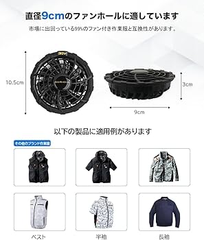 Amazon.co.jp: 【2025年新登場 40V/35V/30V超高出力】 ファン付き作業