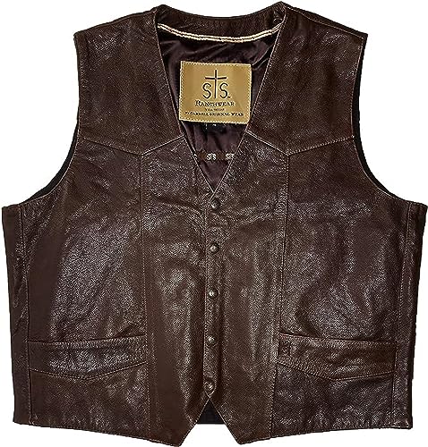 Image of STS Ranchwear Men's Mens Chisum Vest - Black
