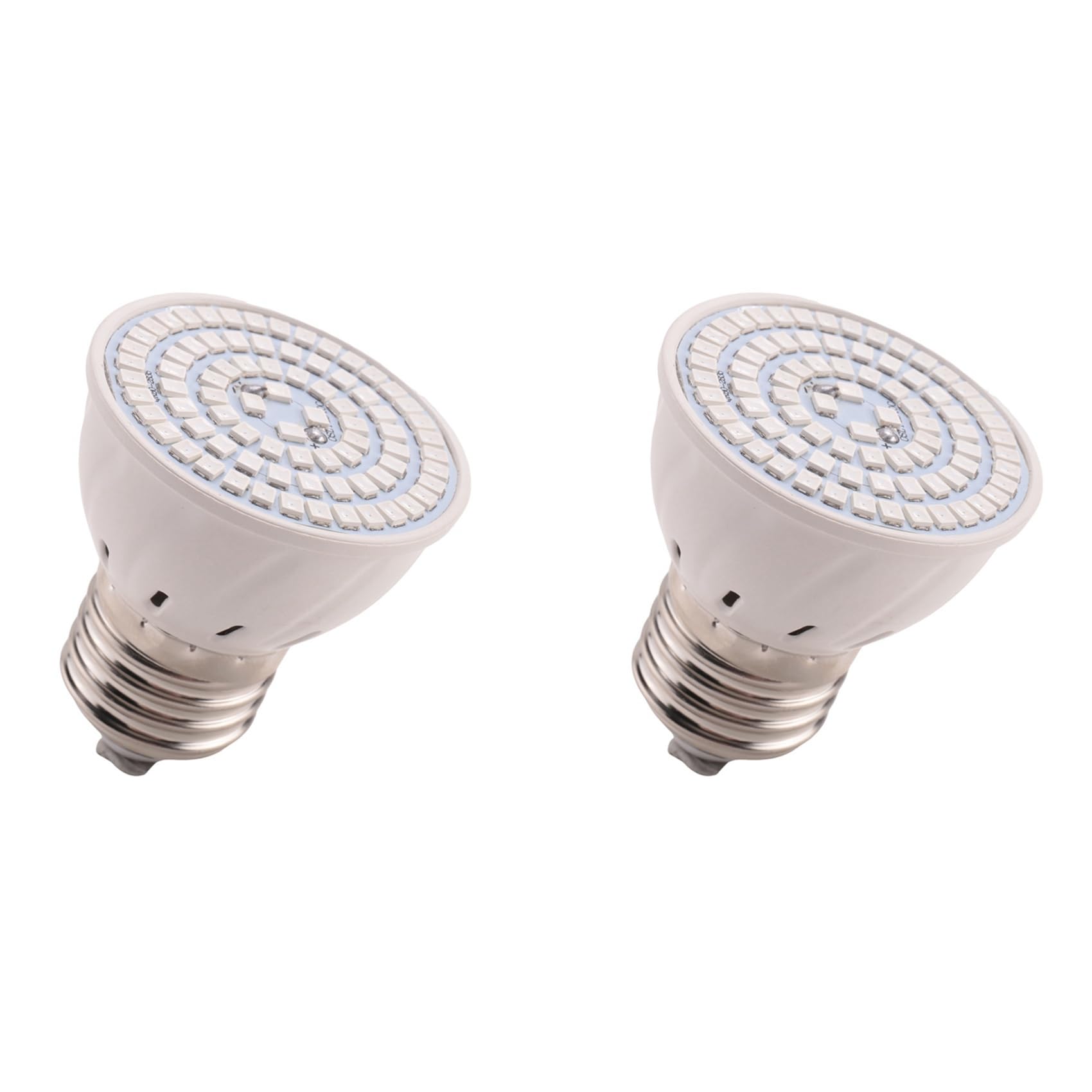 Hndhbfgrt 2X E27 80 LEDs Plant Grow Lamp LED Full Spectrum Growth Bulbs Seedling Flower Phyto Lamp for Indoor Hydroponic Plants