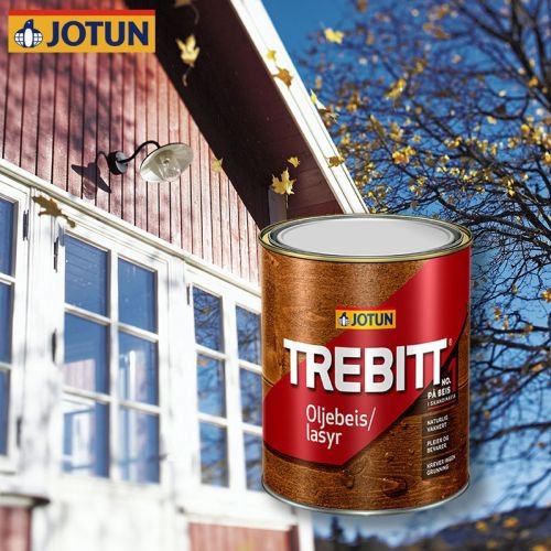 JOTUN TREBITT Lasur Schwedenrot 0,75l - Skandinavische Holzschutzlasur