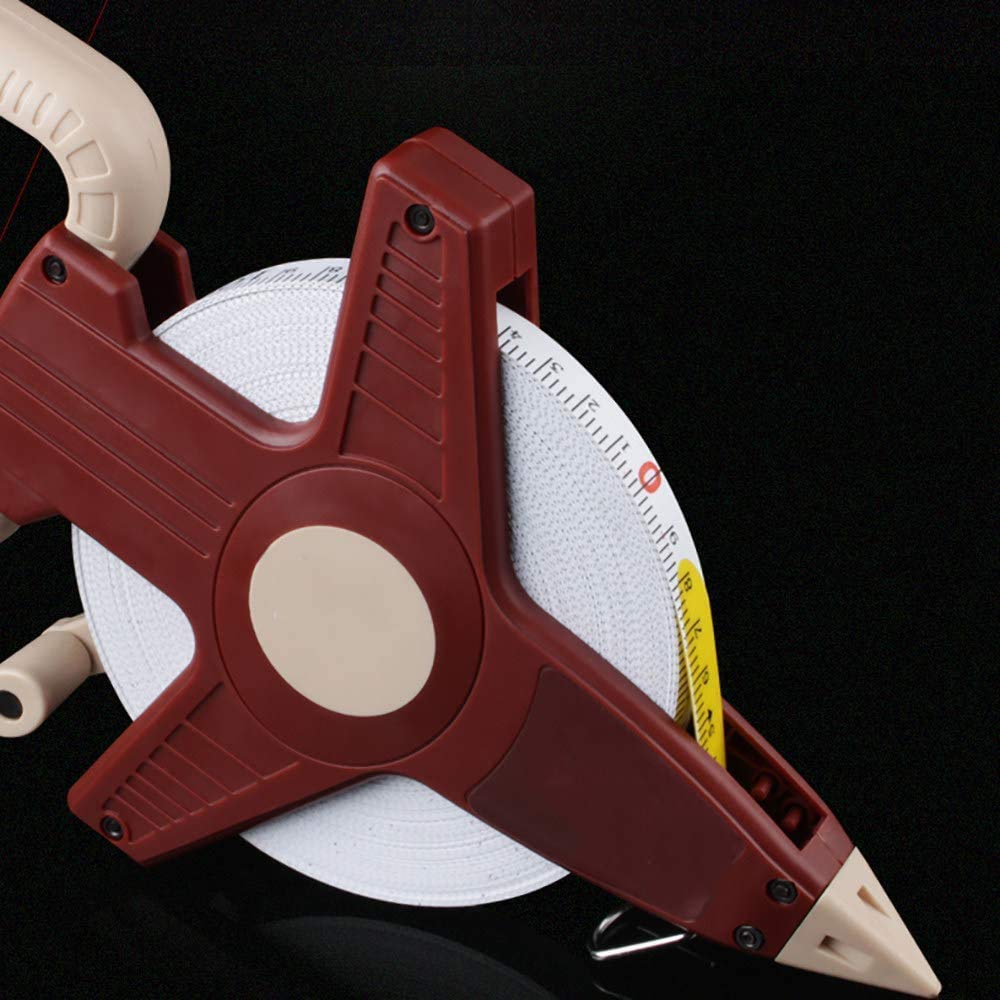 zaizai Cinta Métrica Herramientas Métricas De Escala De Doble Cara De Fibra De Vidrio Impermeable para Carpintería De Mampostería De Construcción 30/50/100 M
