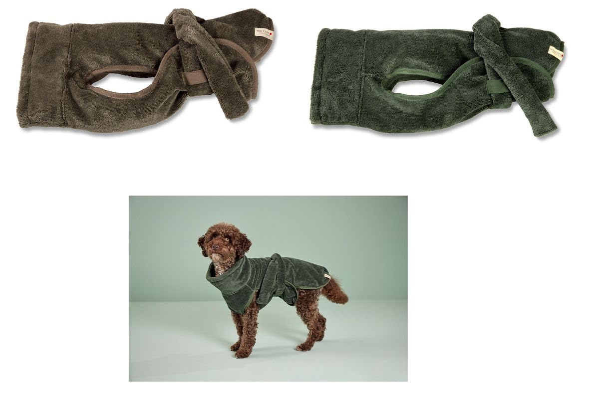 Wolters Easy Clean Hunde-Bademantel, Größe:XL, Farbe:braun