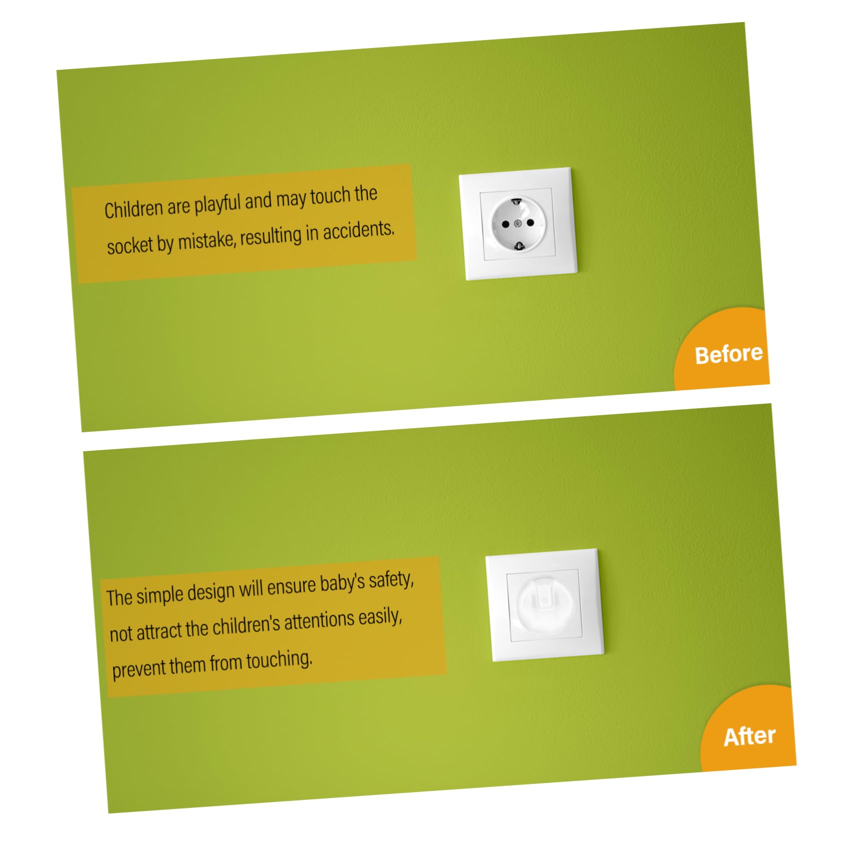 Yardwe 12Pcs Transparent Safety Outlet Covers Easy Installation Electrical Socket Protection Caps for Standard Outlets Babyproof Wall Plug Guard Peace of Mind for Parents