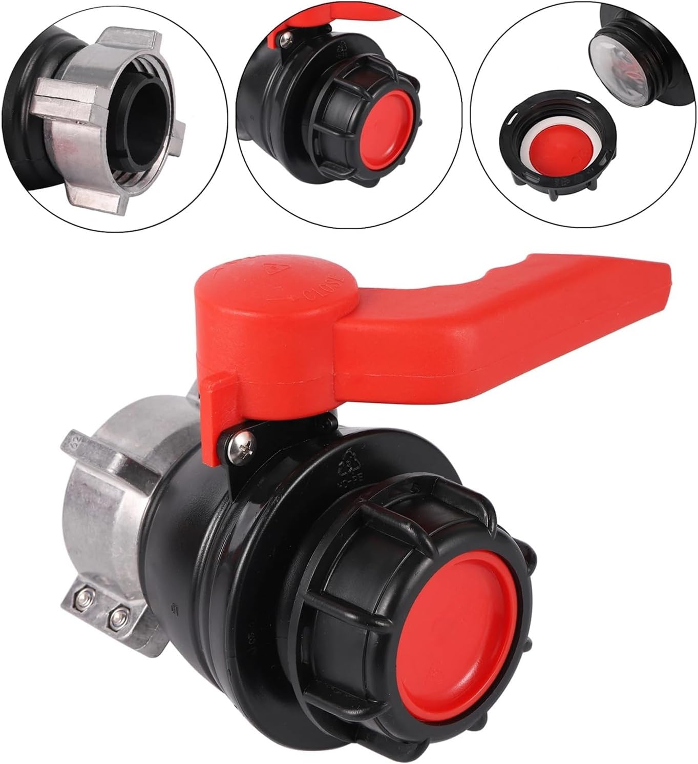 62/75/ 80mm to 60mm Coarse Thread Ball Valve IBC Tank Support Adapter BC Carry Connector(62mm)