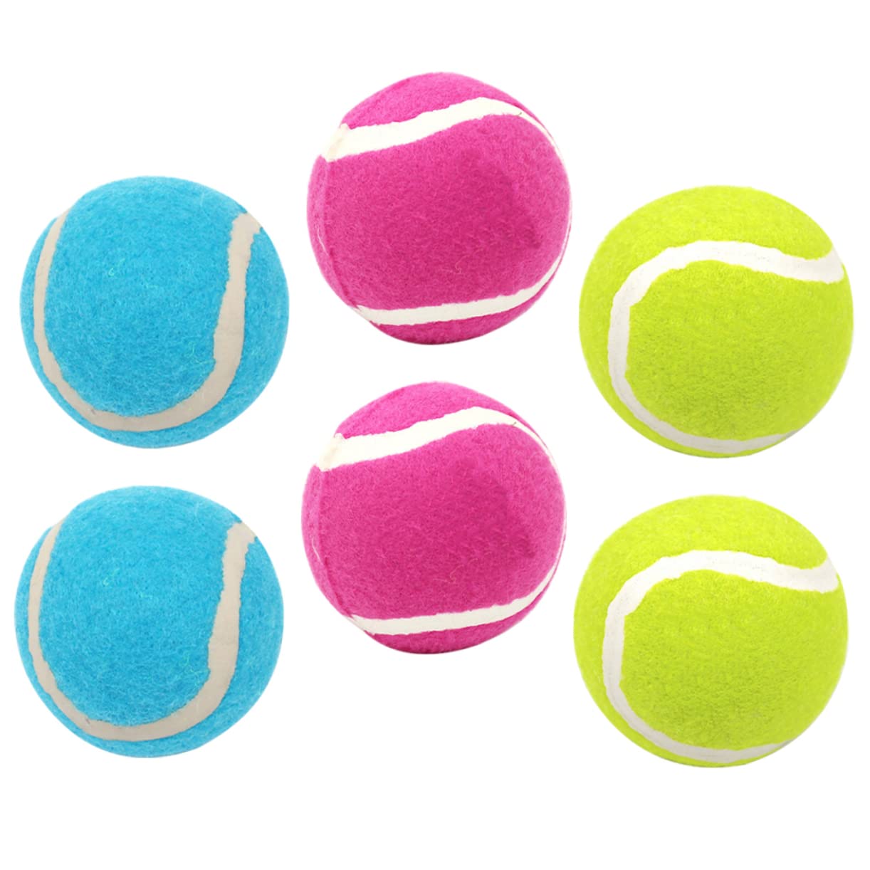 Jouets activité pour animaux : 6 balles de tennis de poursuite au parc