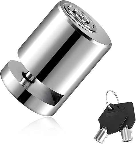 Bloqueo de freno de disco para motocicleta, antirrobo, bloqueo de rueda de disco de seguridad con dos llaves, candado de freno de acero de aleación