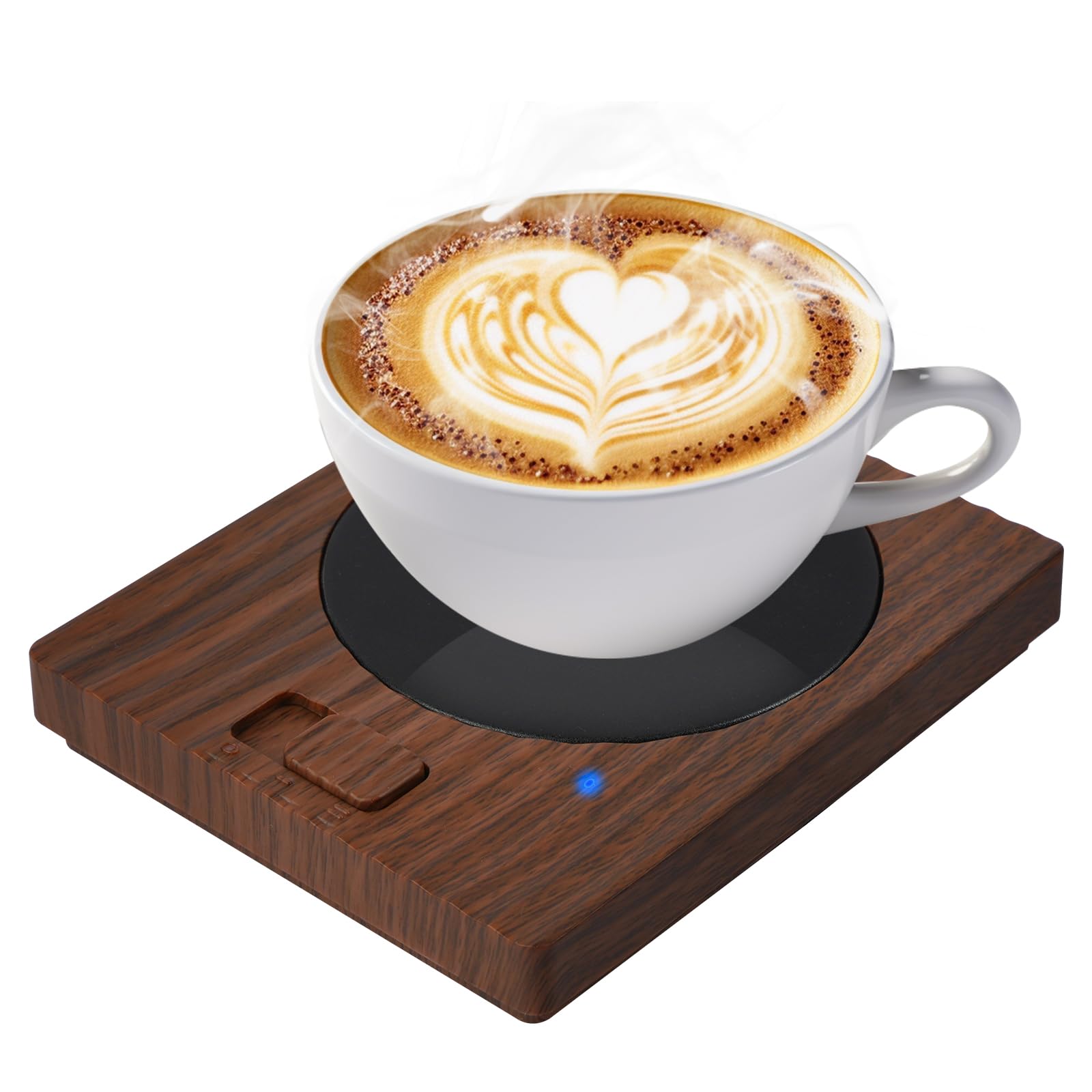 Coffee Mug Warmer, Electric Coffee Warmer for Desk Keep Coffee Beverage, Milk, Tea and Hot Chocolate Warm with 2 Temperature Setting Smart Cup Warmer（No Cup）