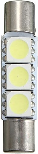 Miniatura 10 de Xotic Tech - 4 bombillas LED de repuesto de 3-SMD de color blanco ultra brillante 6641 6614 para espejo de tocador compatibles con automóvil, SUV,