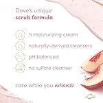 Dove White Peaches & Crushed Rice Body Scrub Exfoliates and Deeply Nourishes for Smooth, Radiant Skin 15oz - Image 3