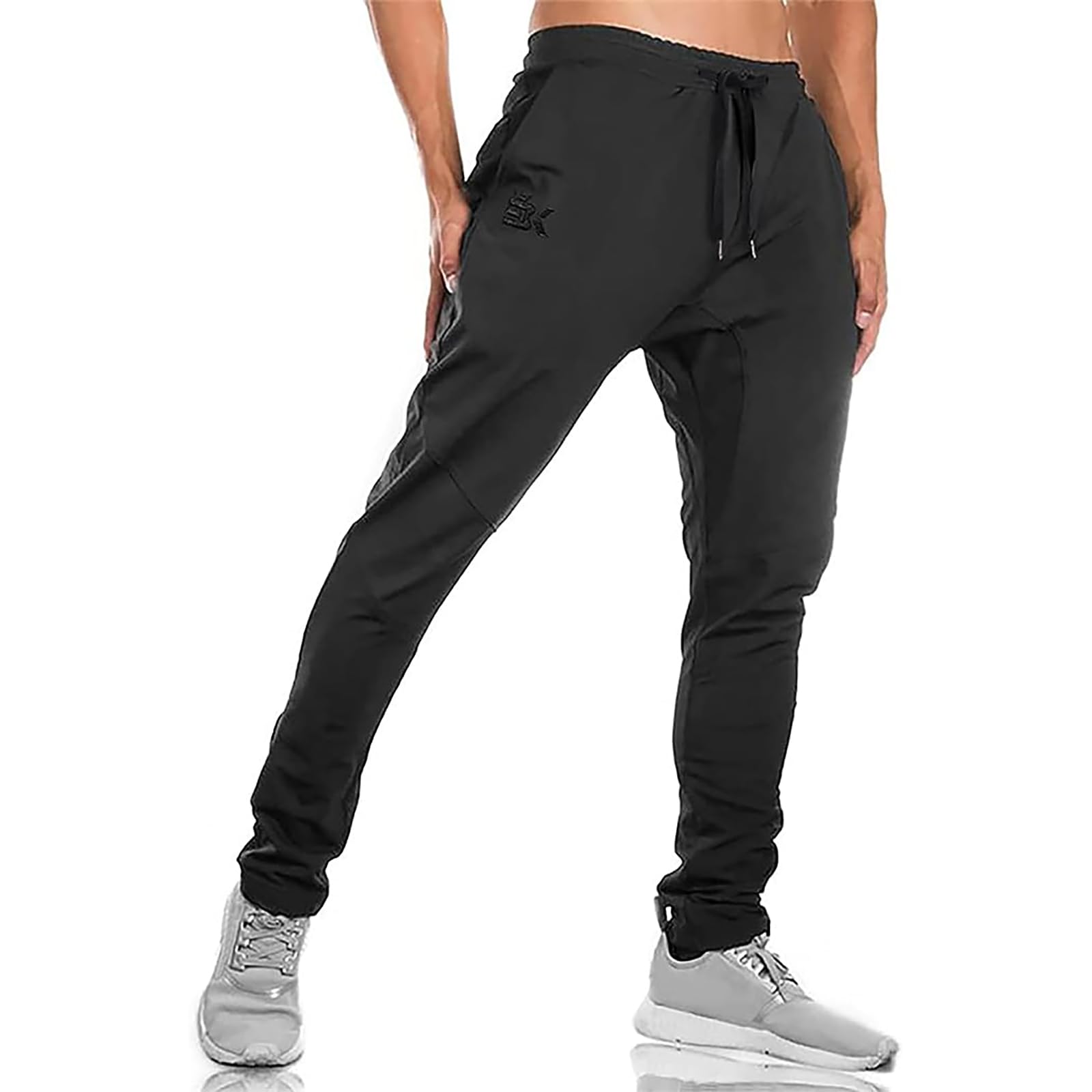 ZENWILL Pantalon Chandal Hombre Algodón Deporte Gym Jogger