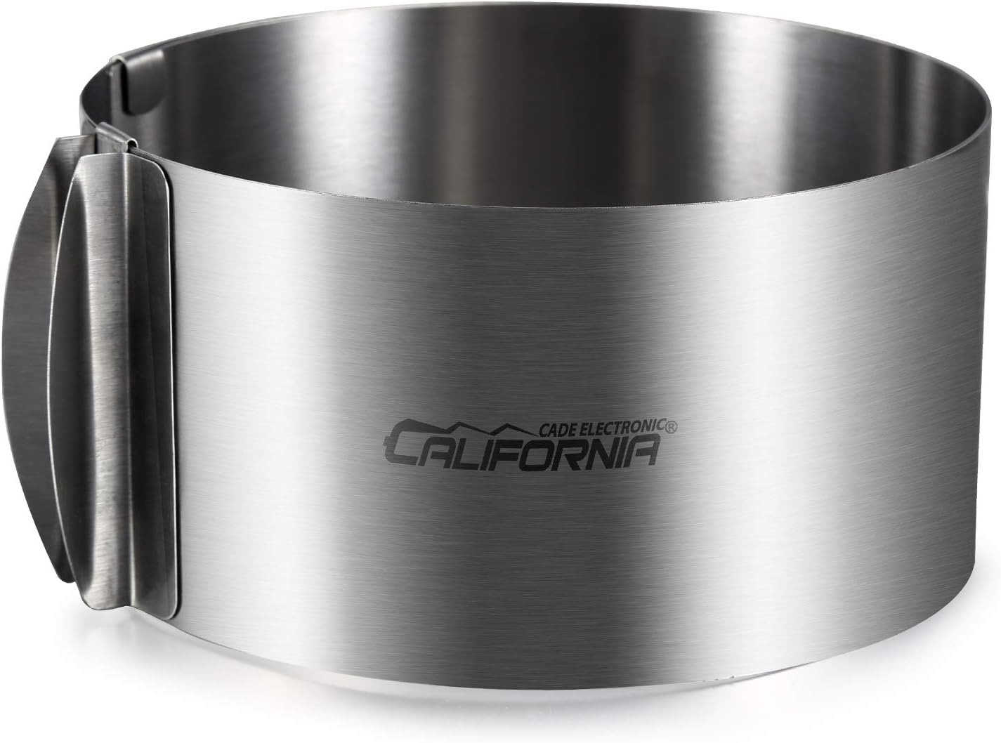 CALIFORNIA CADE ELECTRONIC Cake Mold-Cake Ring-Adjustable Round Stainless Steel 6 to 12 Inch, 6 Inch Baking Ring for Supporting Decorating Icing