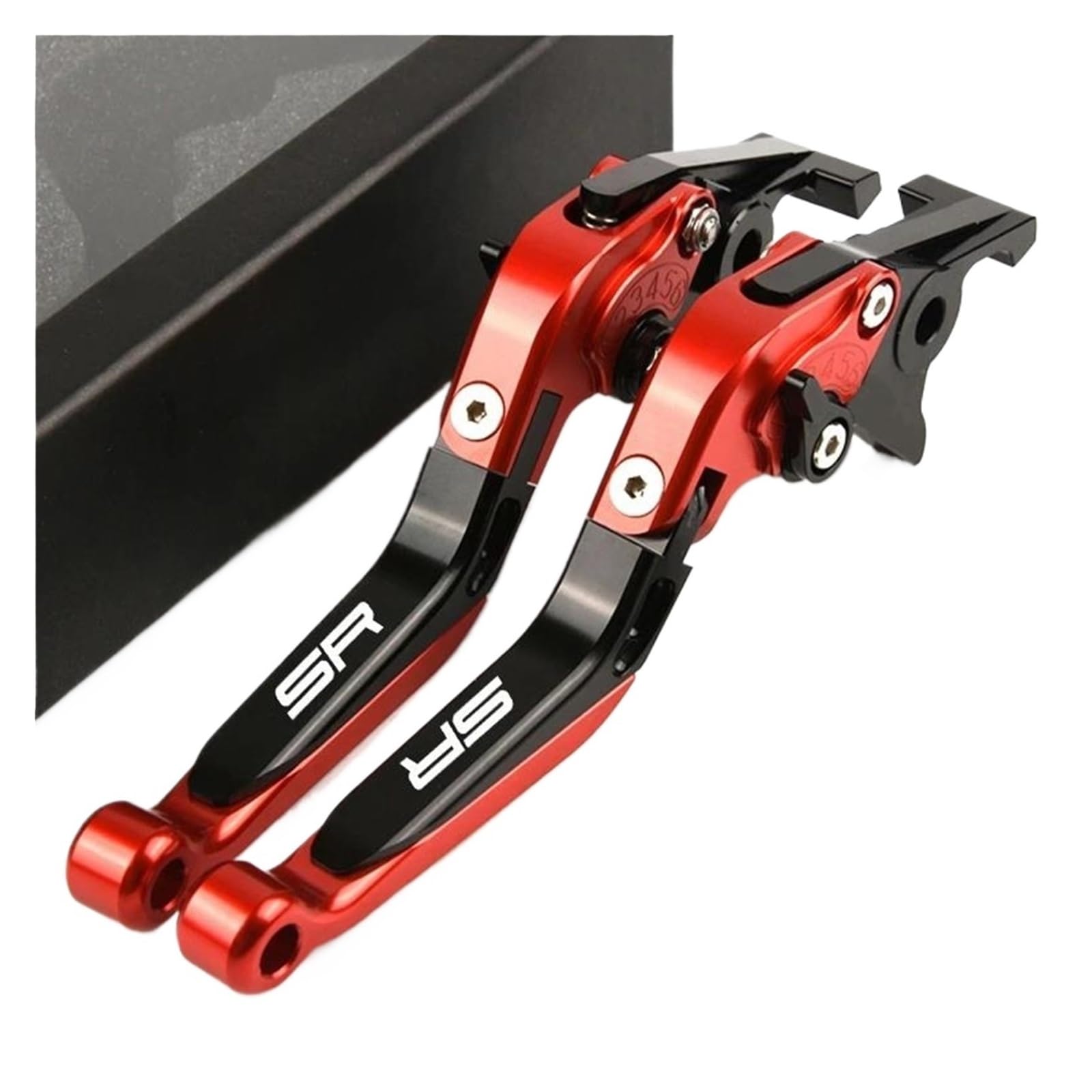 UYFYQECJY for CFMOTO 675SR 675 SR-R 675SS 500SR 2024-2026 for 750 SR-S 750SRS Motocycle Brake Clutch Levers Handle Lever Set Parts(Red Black-750SR-S)