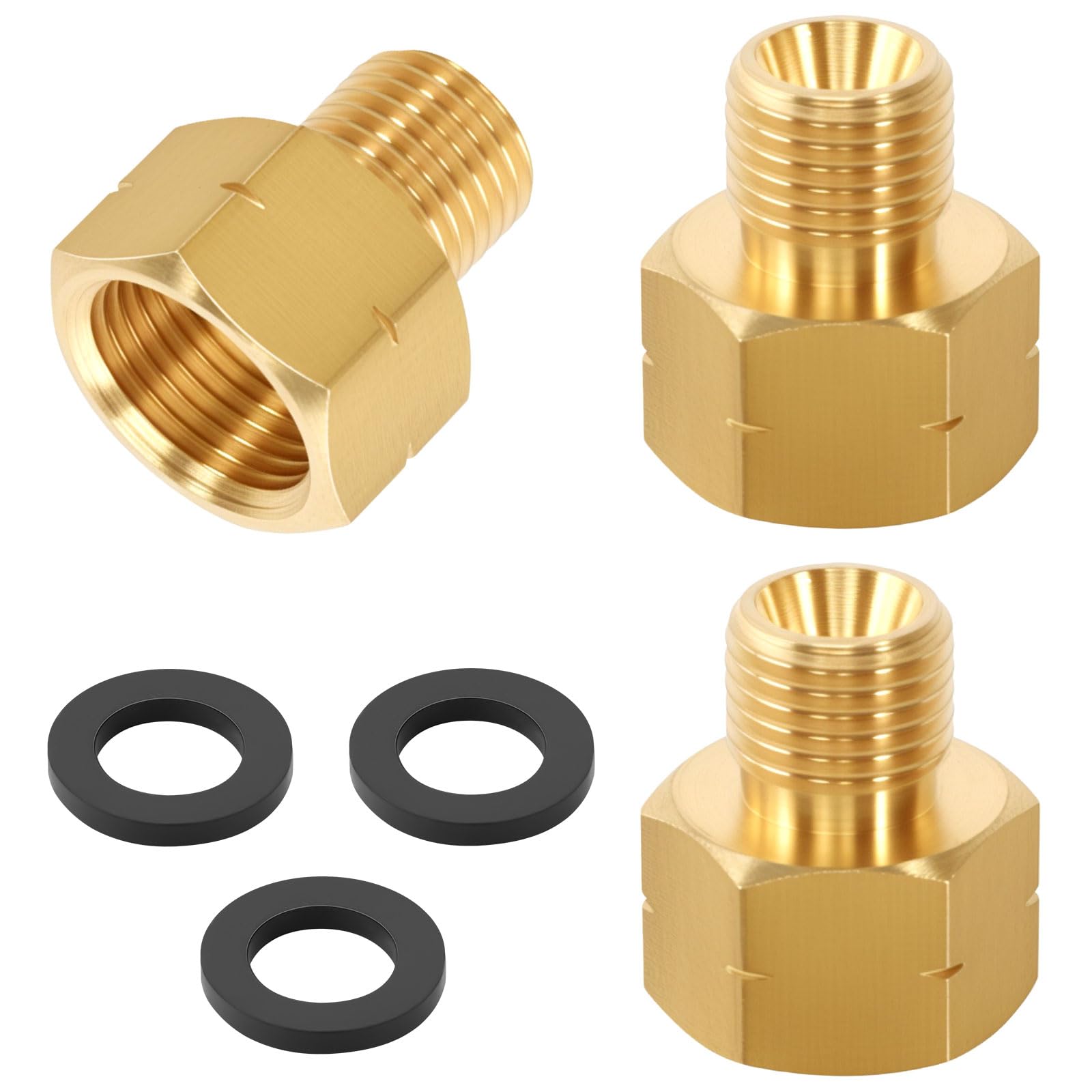 Adaptateurs Gaz LPG 3/8" Vers 1/4" - En Laiton, Filetage à Gauche, Pour Bouteilles De Gaz, Lot De 2 - 7