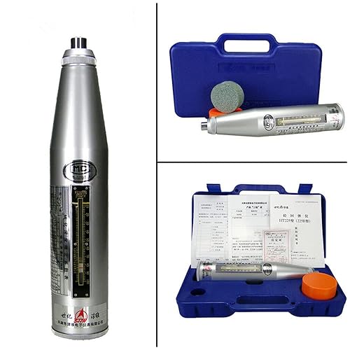 Miniatura 2 de Probador de martillo, probador de martillo de impacto de hormigón portátil HT225B Resiliómetro martillo Schmidt (plata)