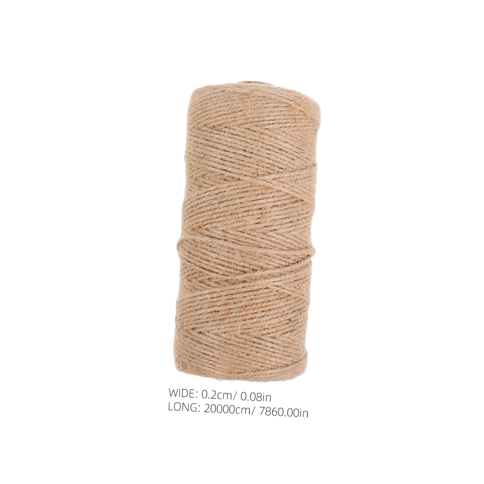Mipcase 1 Roll Natural Jute Twine Durable String for Crafts Gardening Present Wrapping DIY Projects Twine for Creative Decor Packing