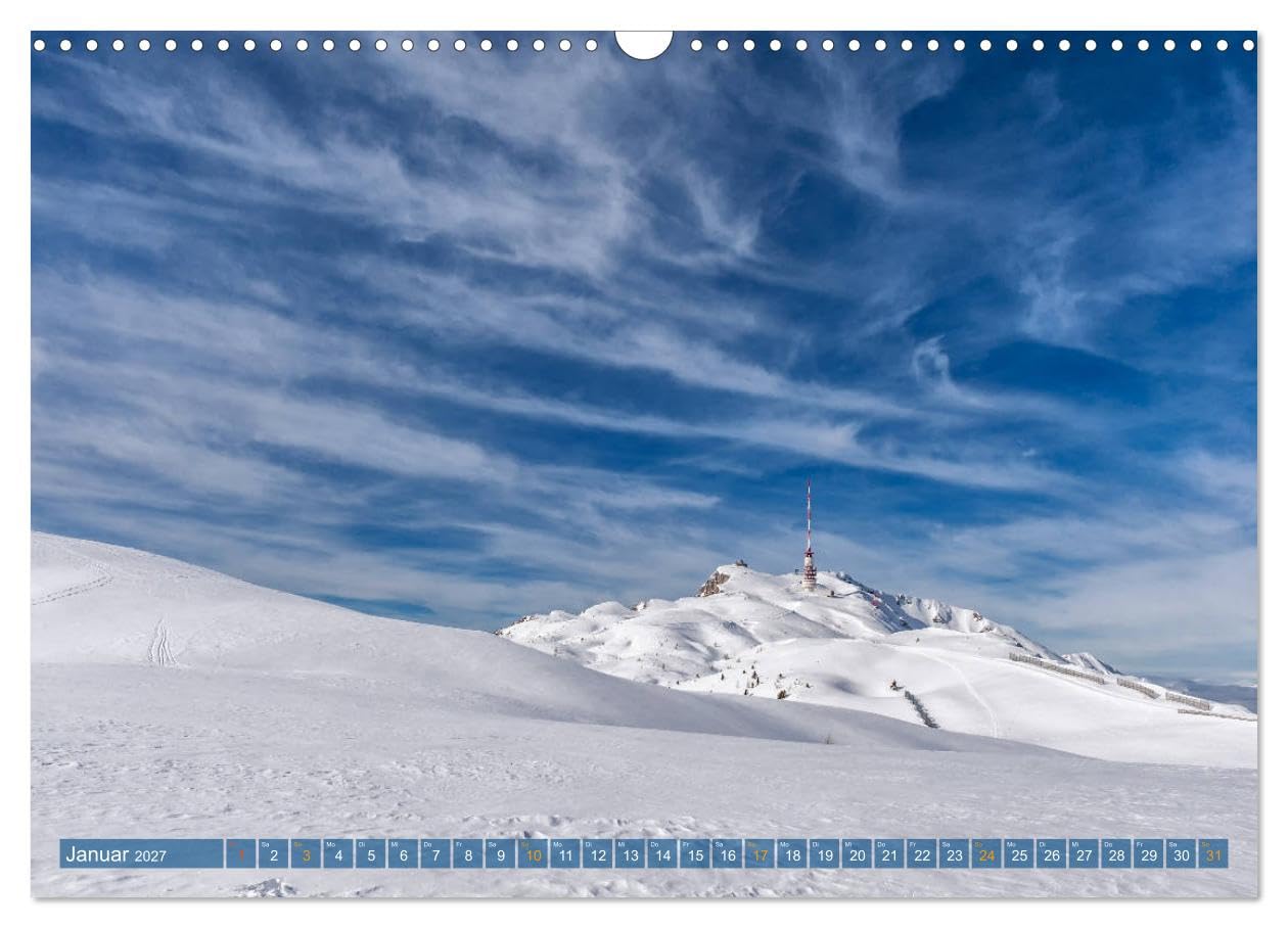 CALVENDO - DOBRATSCH - Die Magie der Fernsicht (Wandkalender 2027 DIN A3 quer), Monatskalender: Ein atemberaubendes Panorama