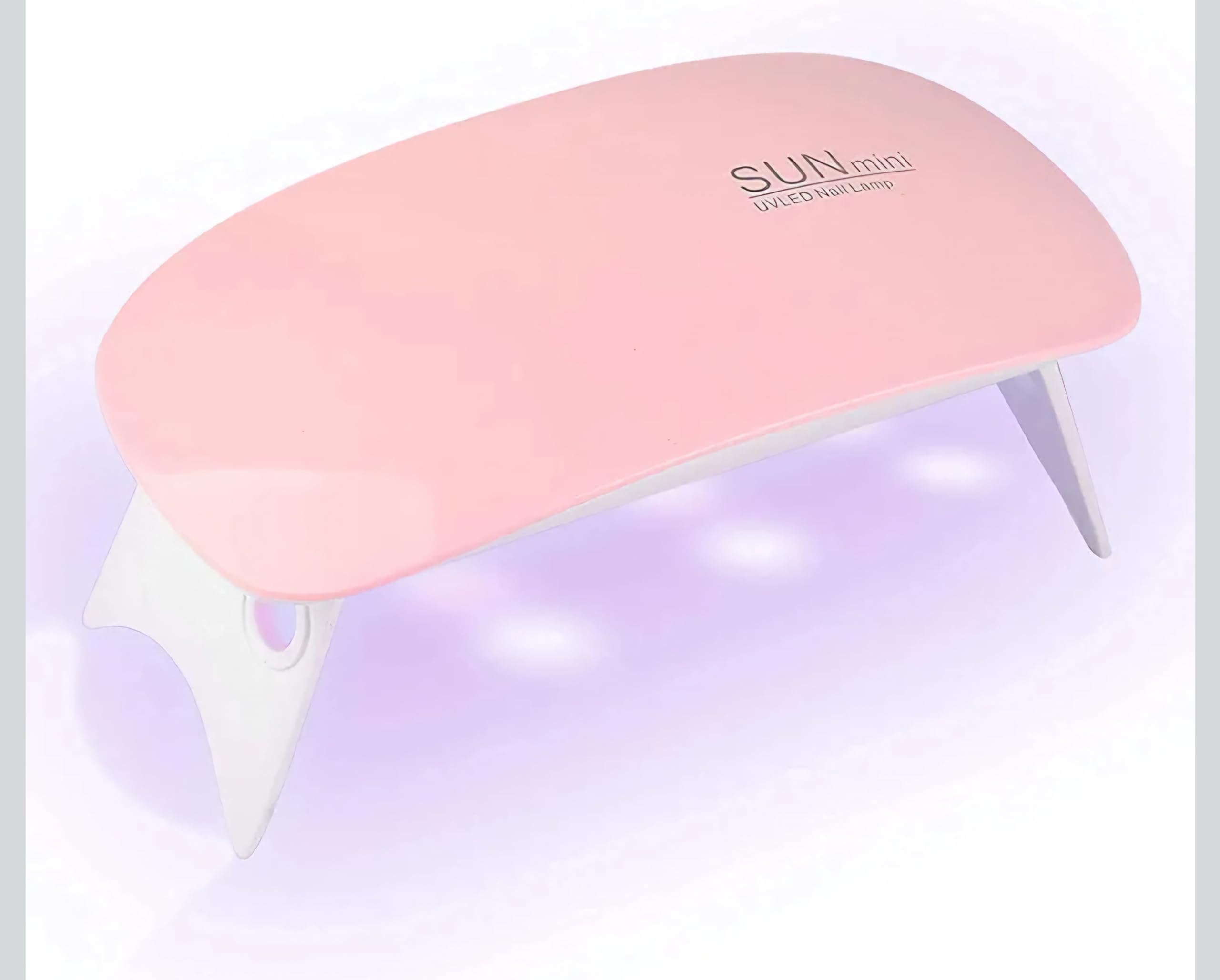 SUNmini 6W Mini UV LED Nail Lamp, Portable USB Gel Polish Dryer for Quick Curing, Compact Pink Manicure Tool for Home & Travel Use-image-35