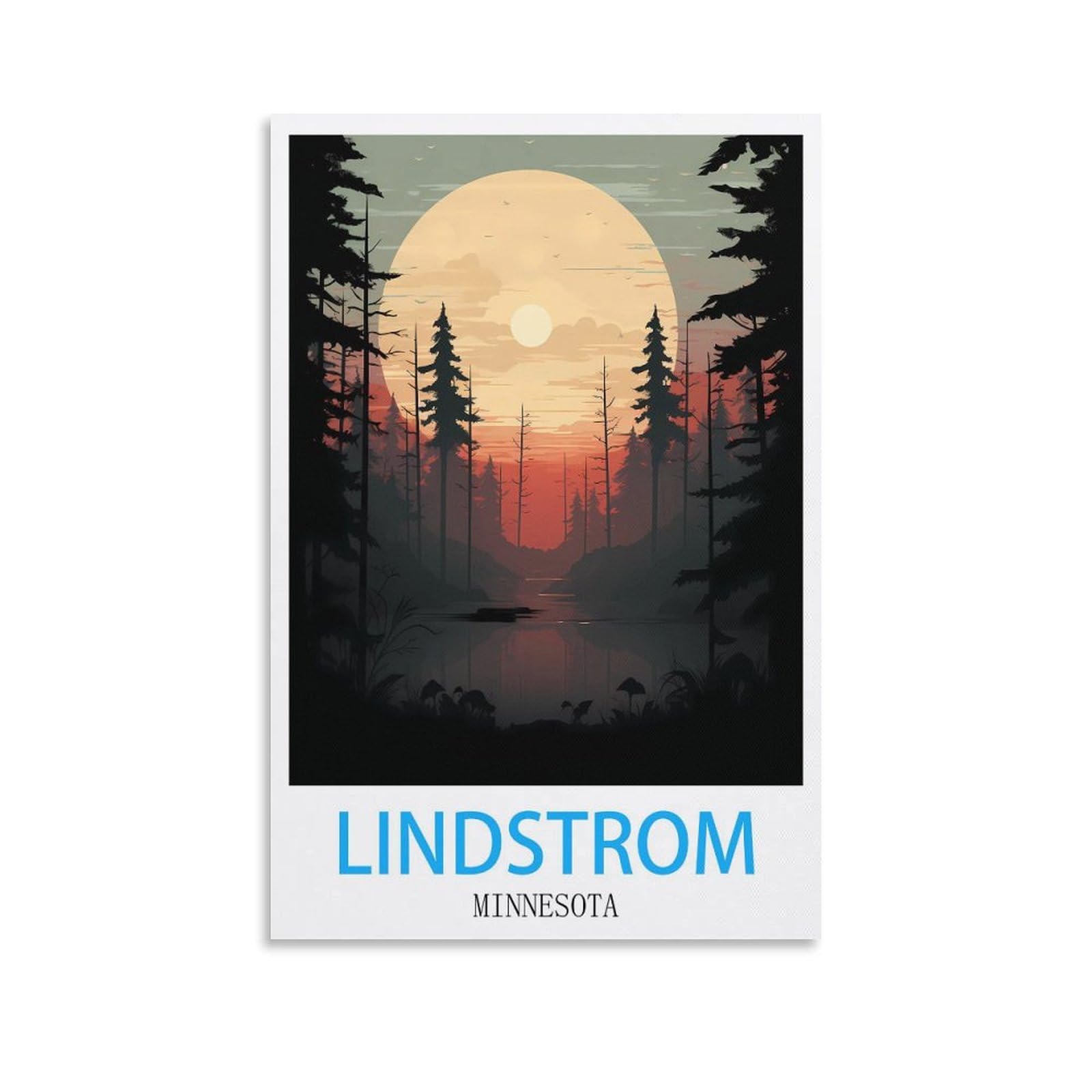 Vintage Metal Tin Sign Funny,Lindstrom Minnesota,Wall Decor Kitchen Garage Dining Room Home Decor Hotel Decor Gift 15x30cm