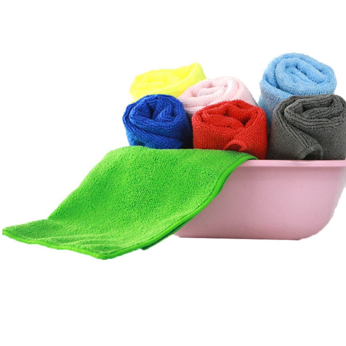 Panni Microfibra per Pulizia Multiuso Antigraffio per Cucina Auto Bagno Casa 12 Pz
