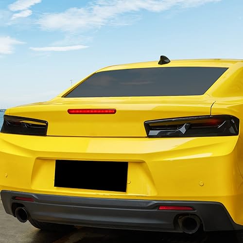 Miniatura 7 de Fundas de lámpara trasera, protectores de luz trasera ahumada, compatibles con Chevrolet Chevy Camaro 2016 2017 2018, accesorios exteriores, ABS