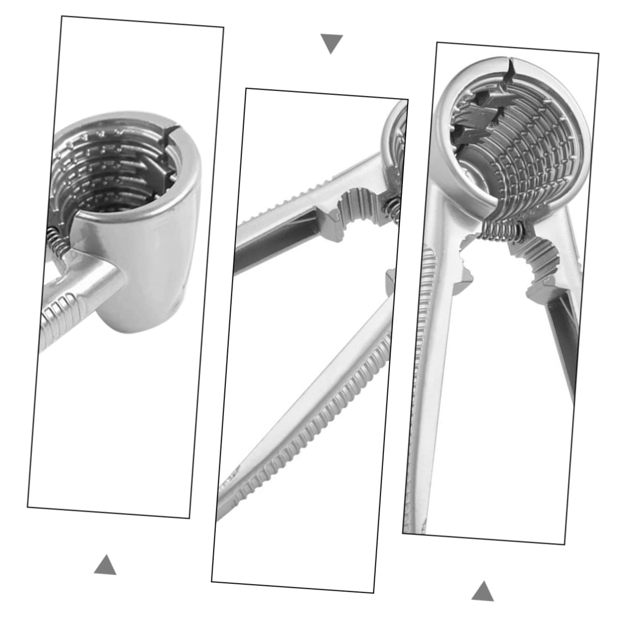 ULTECHNOVO 1Pc Aluminum Alloy Walnut Clamp Dual Purpose Hazelnut Pecan Opener with Ergonomic Handles for Home Kitchen Use Smooth Finish Design for Nuts and Pine Cones