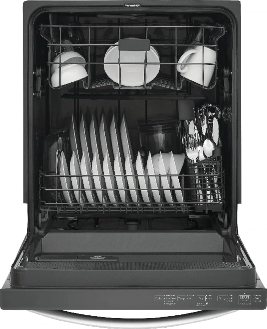 Built in Dishwasher, Electric 4 in 1 Dishwasher for Home, Power Wash Sprayer Bright black